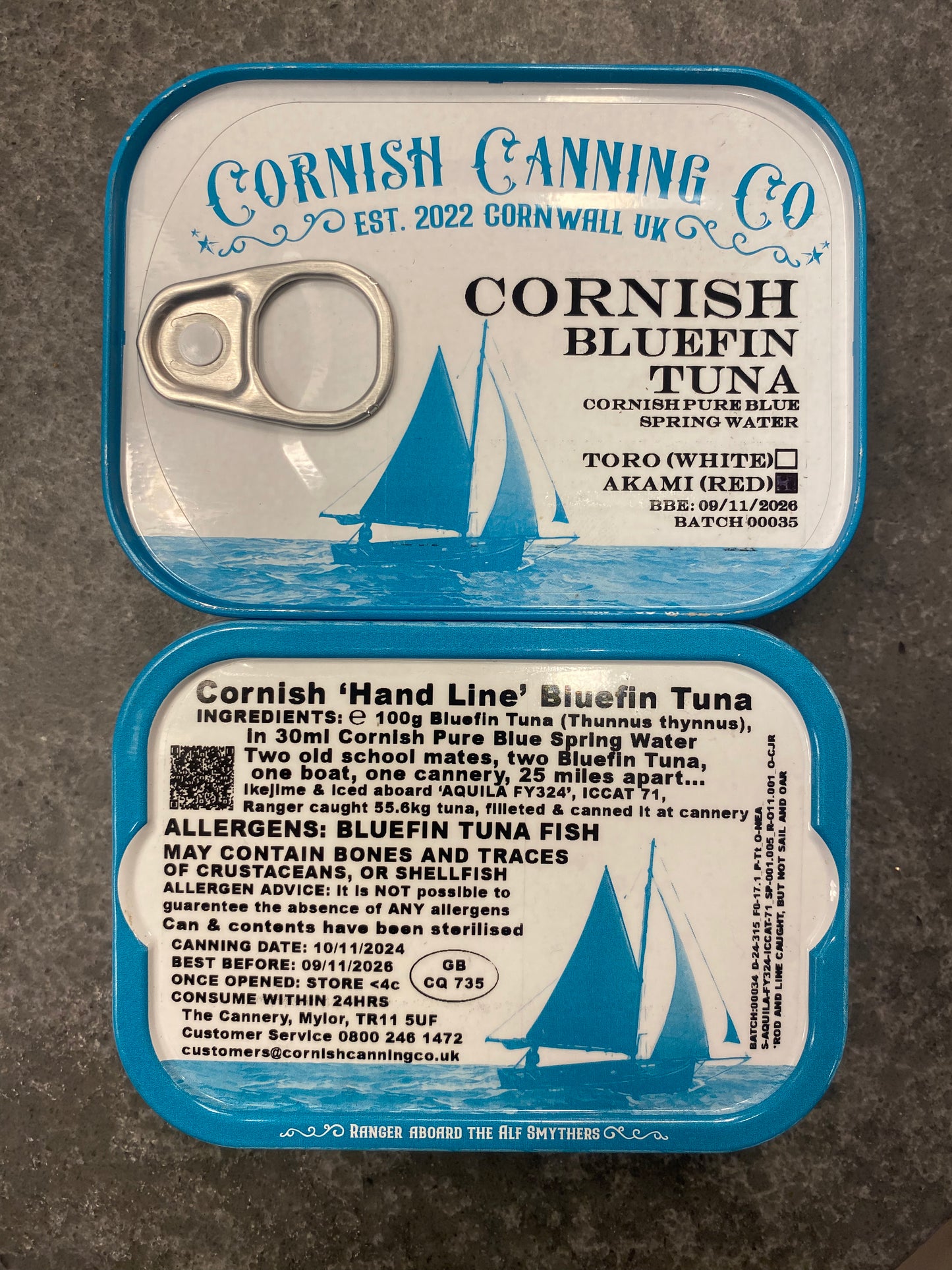 Cornish Bluefin Tuna, Caught & Canned in Cornwall