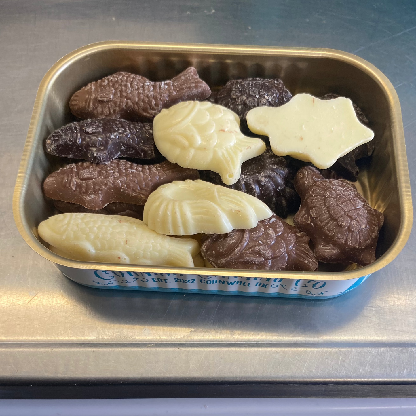 Cornish Chocolate Fish & Shell Shapes 70g