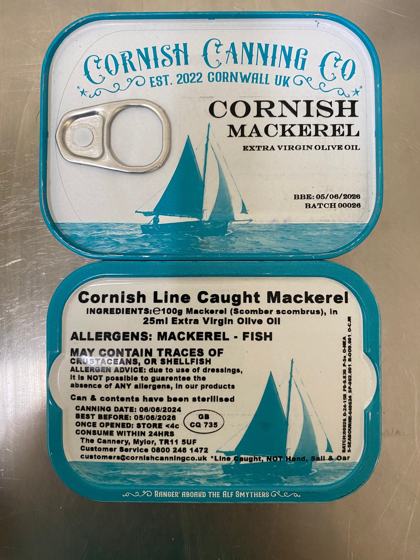 Cornish Mackerel Fillets - 'Line Caught'