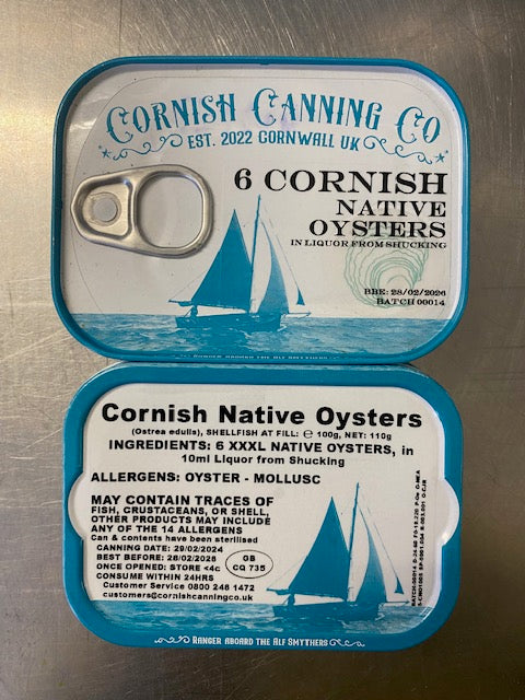 Cornish Native 'Fal Oysters' - 'Hand, Sail & Oar'